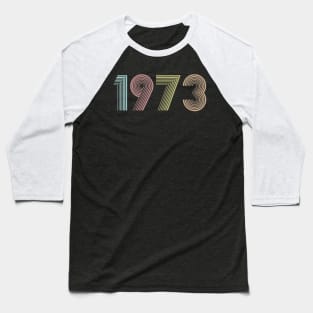 Vintage 1973 46th Birthday Gift idea Men Women Baseball T-Shirt
